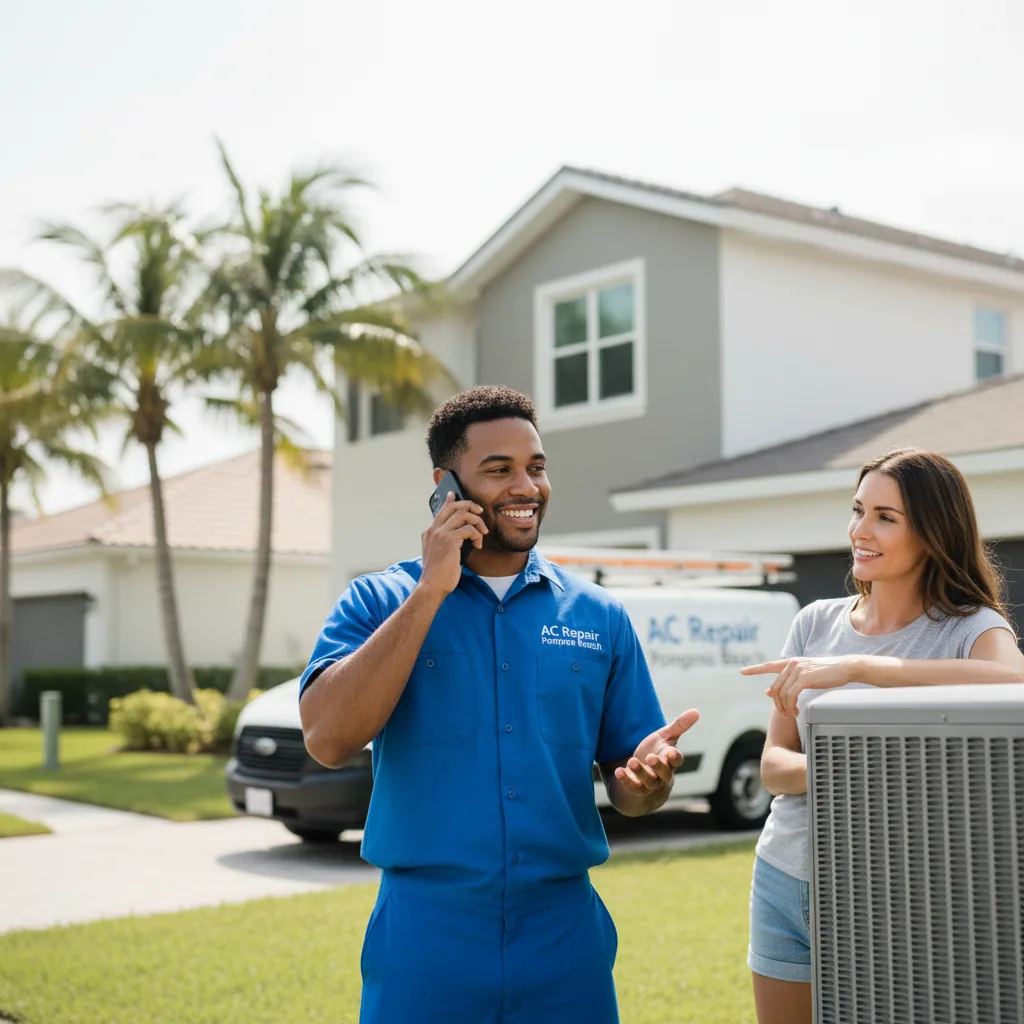 AC Repair Pompano Beach customer support in Holderness
